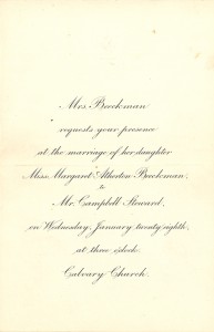 Beeckman Steward wedding invitation