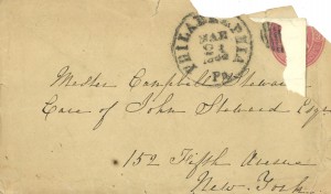 Catharine Steward envelope 1864