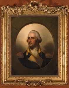 George Washington portrait; Rembrandt Peale (1778-1860), NEHGS Rotunda, Boston.