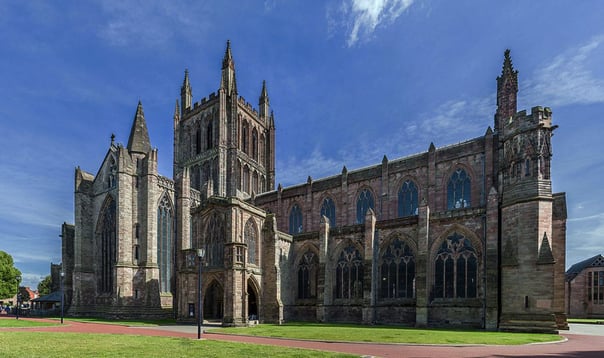 Hereford_Cathedral_Photo by DAVID ILIFF. License CC-BY-SA 3.0