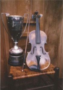 Mortimer Brooks loving cup  and violin