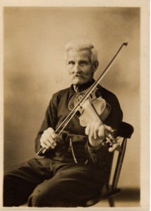 Mortimer Brooks with violin