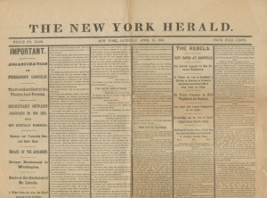 New York Herald, 15 April 1865