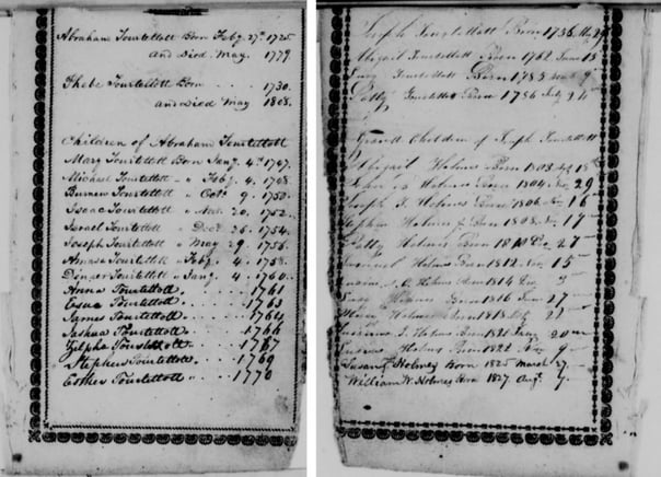 Revolutionary War pension record of Joseph Tourtellotte, as viewed at fold3.com. 