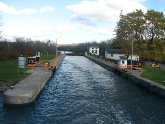 Lock along the Erie Canal