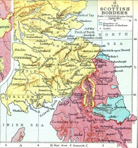 Scottish border map