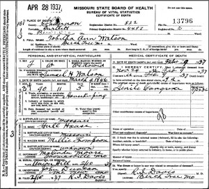 Cause of death: a genealogical clue