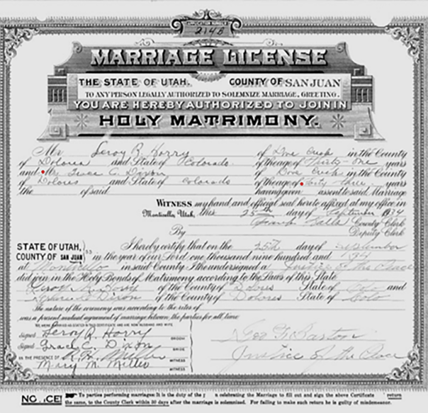 Image of marriage record