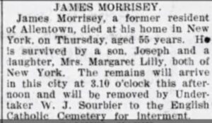 James Morrisey obituary