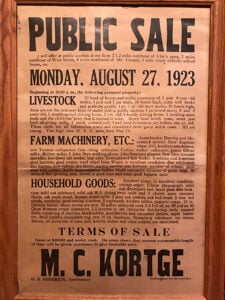 Auction poster